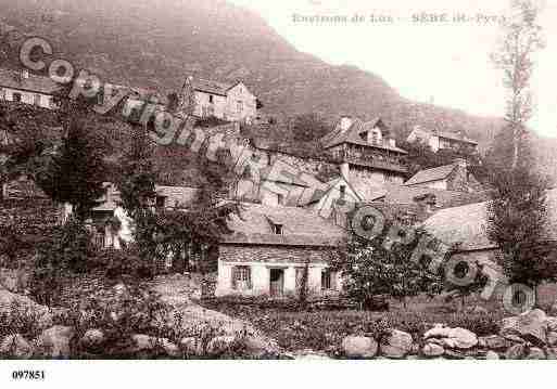 Ville de SERE, carte postale ancienne