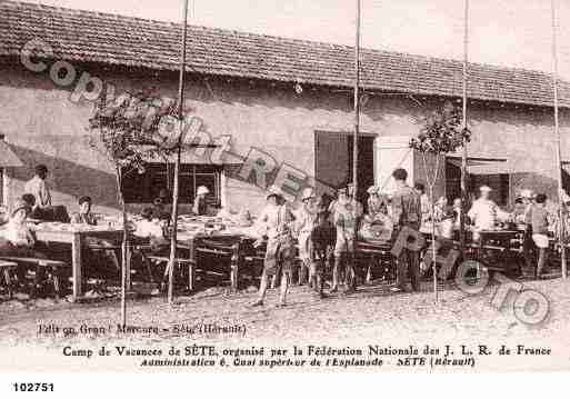 Ville de SETE, carte postale ancienne