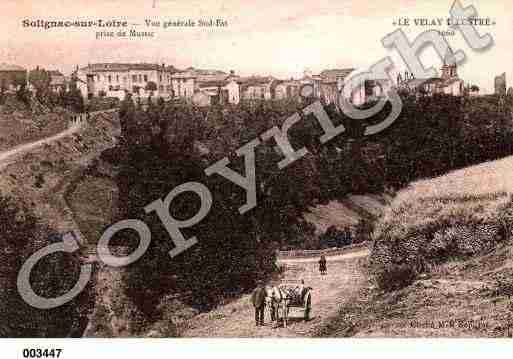 Ville de SOLIGNACSURLOIRE, carte postale ancienne