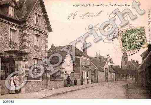 Ville de SONCHAMP, carte postale ancienne