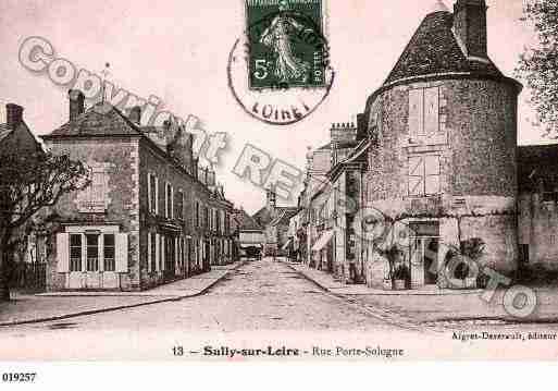 Ville de SULLYSURLOIRE, carte postale ancienne