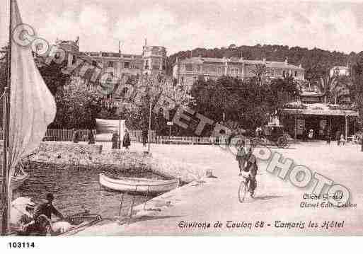 Ville de TAMARIS, carte postale ancienne