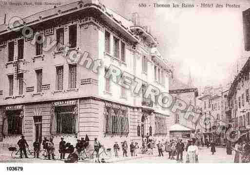 Ville de THONONLESBAINS, carte postale ancienne