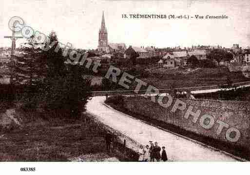 Ville de TREMENTINES, carte postale ancienne