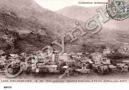 Ville de VALBONNE, carte postale ancienne