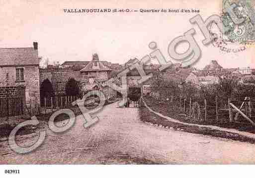 Ville de VALLANGOUJARD, carte postale ancienne