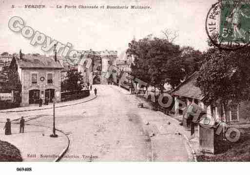 Ville de VERDUN, carte postale ancienne