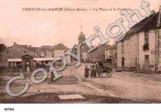 Ville de VERNOISSURMANCE, carte postale ancienne