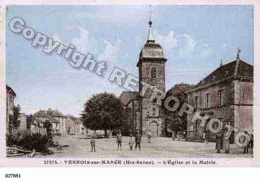 Ville de VERNOISSURMANCE, carte postale ancienne