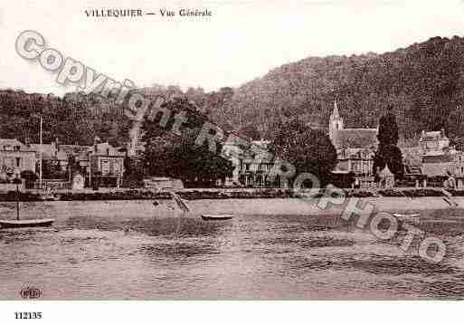 Ville de VILLEQUIER, carte postale ancienne