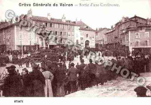 Ville de VOIRON, carte postale ancienne