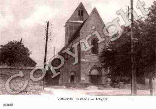 Ville de VOULTON, carte postale ancienne