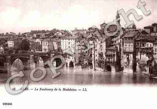 Ville de ALBI, carte postale ancienne