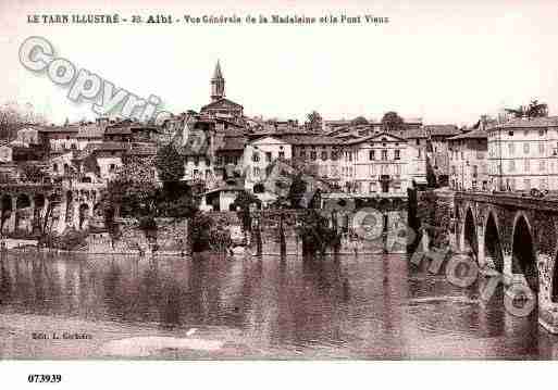 Ville de ALBI, carte postale ancienne