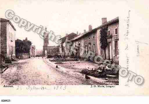 Ville de ANOUX, carte postale ancienne