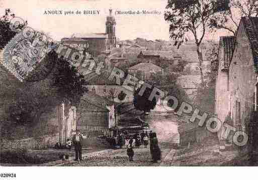 Ville de ANOUX, carte postale ancienne