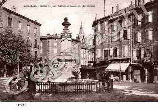 Ville de AUBENAS, carte postale ancienne