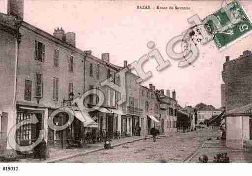 Ville de BAZAS, carte postale ancienne