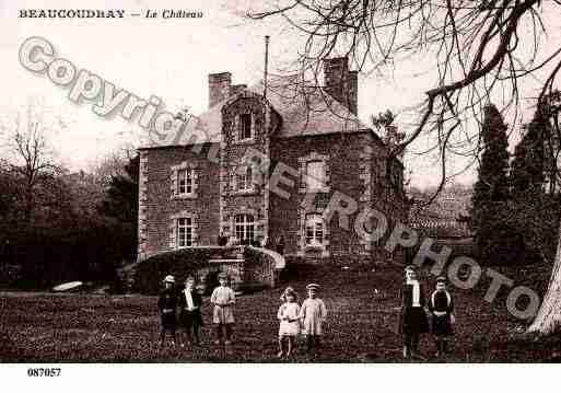 Ville de BEAUCOUDRAY, carte postale ancienne