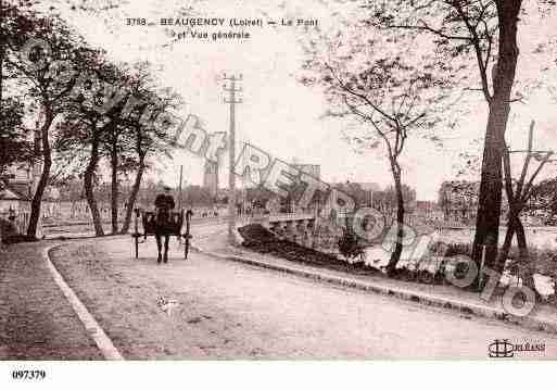 Ville de BEAUGENCY, carte postale ancienne