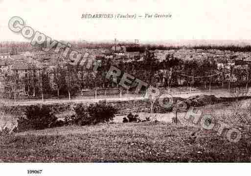 Ville de BEDARRIDES, carte postale ancienne