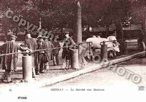 Ville de BERNAY, carte postale ancienne