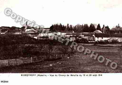 Ville de BIDESTROF, carte postale ancienne