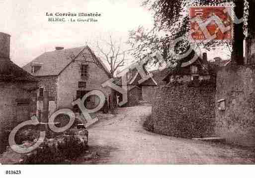 Ville de BILLAC, carte postale ancienne