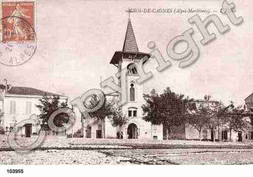 Ville de CAGNESSURMER, carte postale ancienne