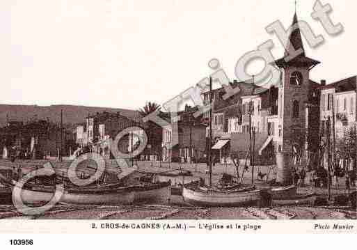 Ville de CAGNESSURMER, carte postale ancienne