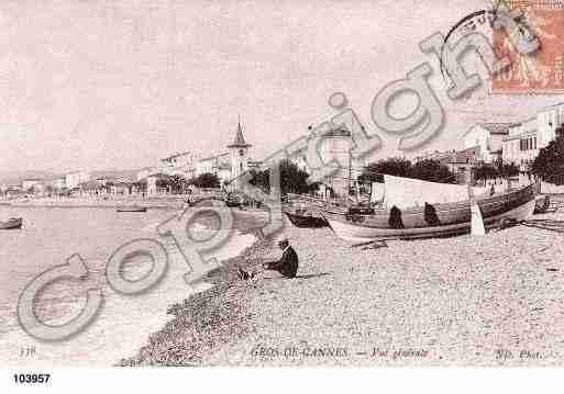 Ville de CAGNESSURMER, carte postale ancienne