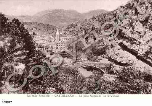 Ville de CASTELLANE, carte postale ancienne