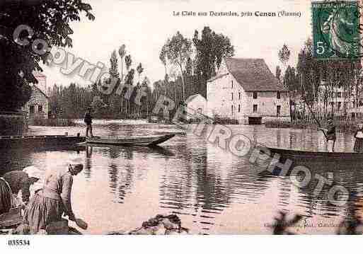 Ville de CENONSURVIENNE, carte postale ancienne