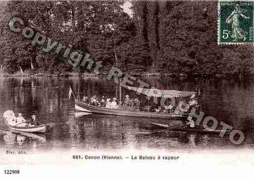 Ville de CENONSURVIENNE, carte postale ancienne