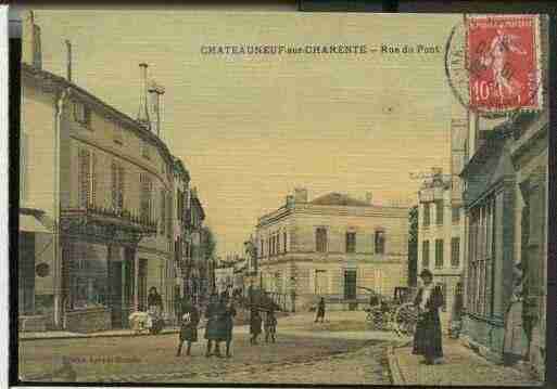 Ville de CHATEAUNEUFSURCHARENTE, carte postale ancienne Ville de CHATEAUNEUFSURCHARENTE, carte postale ancienne