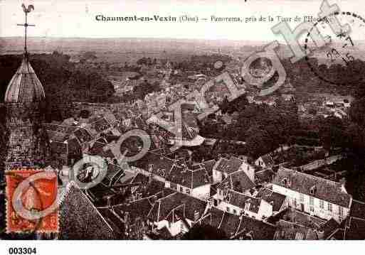 Ville de CHAUMONTENVEXIN, carte postale ancienne