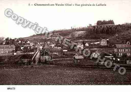 Ville de CHAUMONTENVEXIN, carte postale ancienne