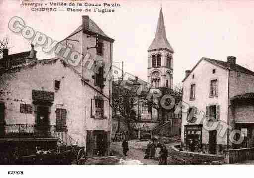 Ville de CHIDRAC, carte postale ancienne