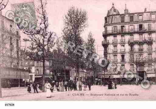 Ville de CLICHY, carte postale ancienne