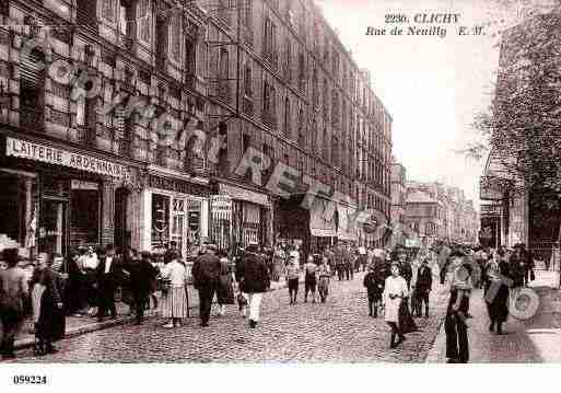 Ville de CLICHY, carte postale ancienne