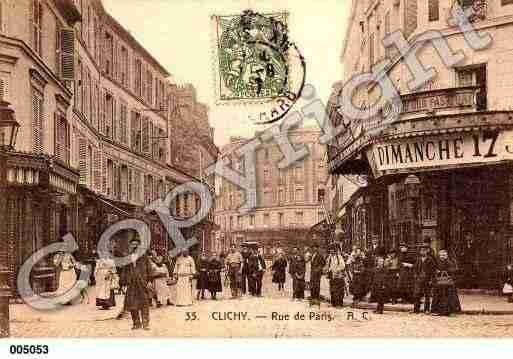 Ville de CLICHY, carte postale ancienne