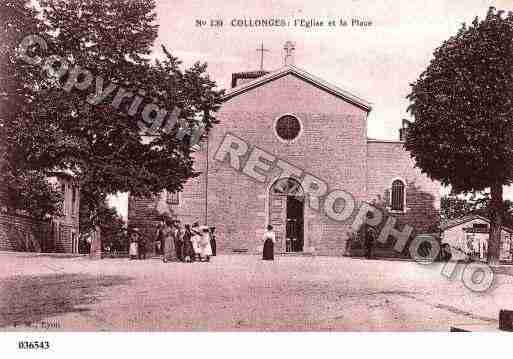 Ville de COLLONGESAUMONTD'OR, carte postale ancienne