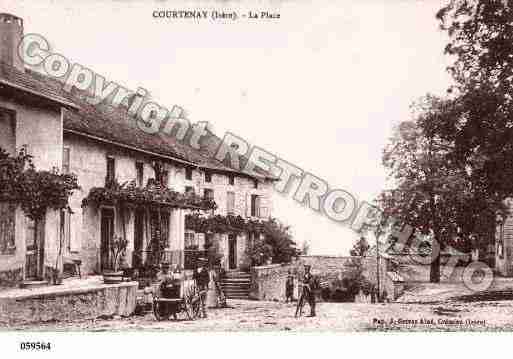 Ville de COURTENAY, carte postale ancienne