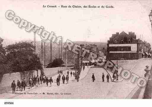 Ville de CREUSOT(LE), carte postale ancienne