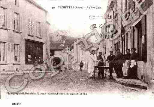 Ville de CROUTTESSURMARNE, carte postale ancienne