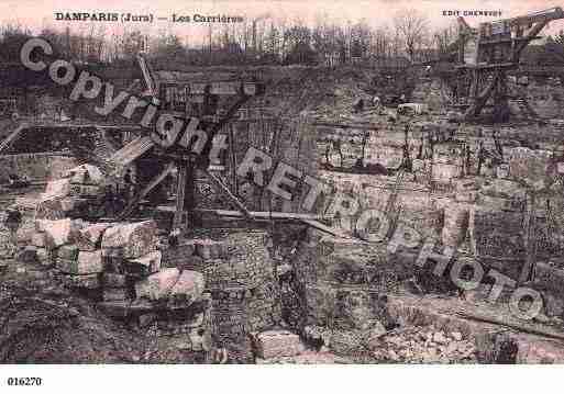 Ville de DAMPARIS, carte postale ancienne