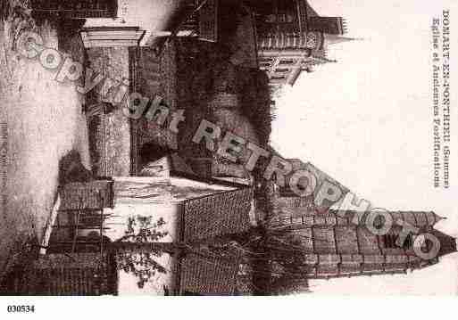 Ville de DOMARTENPONTHIEU, carte postale ancienne