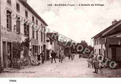 Ville de ELOYES, carte postale ancienne