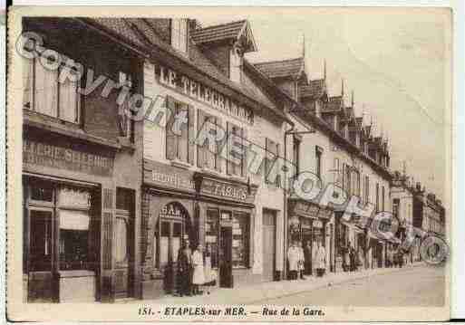 Ville de ETAPLES, carte postale ancienne