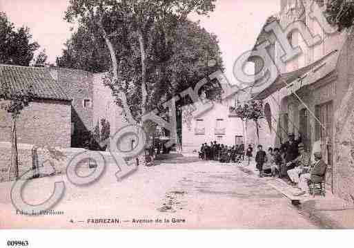 Ville de FABREZAN, carte postale ancienne